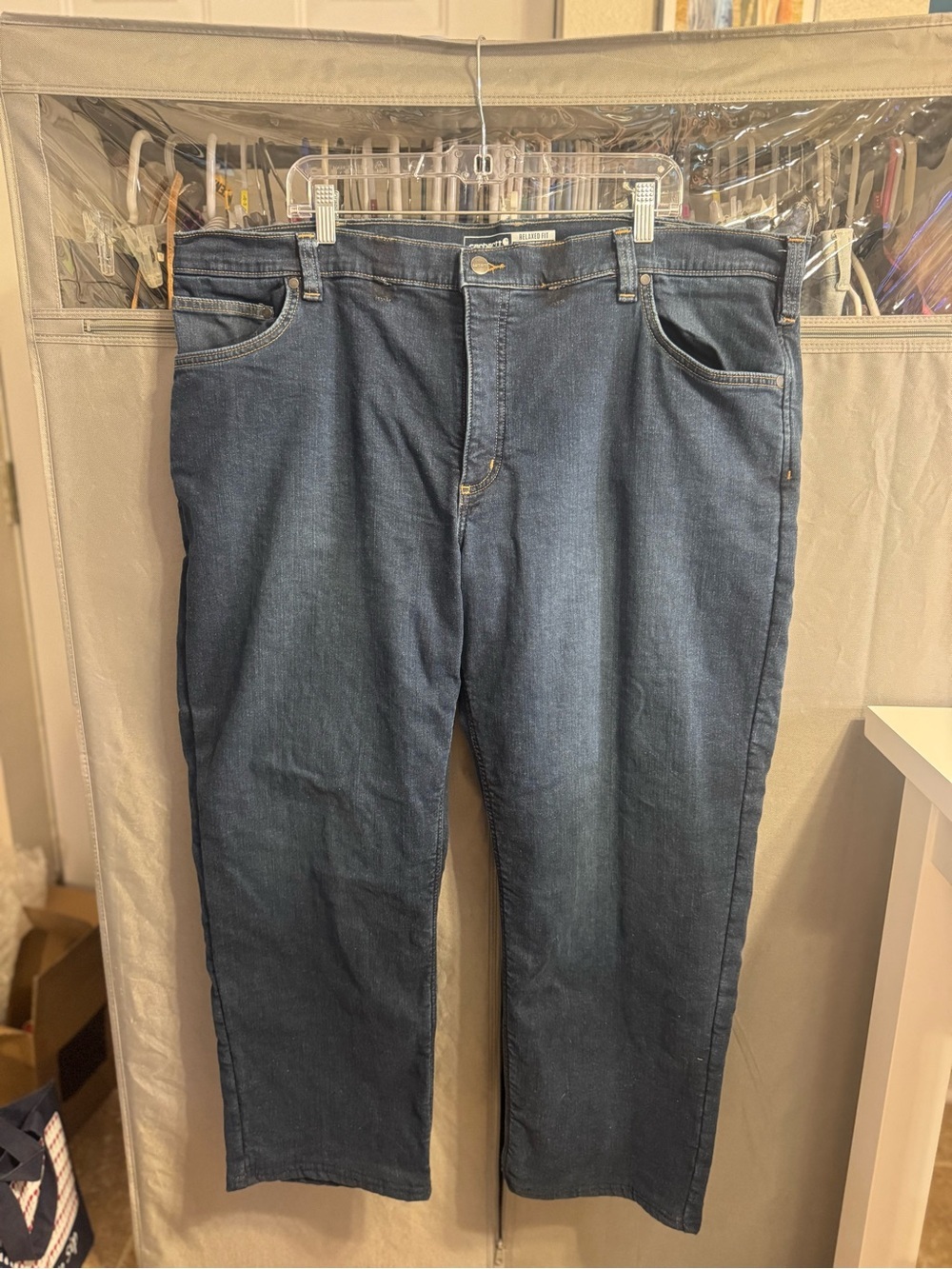 Carhartt Men's Indigo Straight-Leg Jeans 44x30